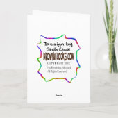 Je t'aime en code Morse Carte de coeurs - Personna (Dos)