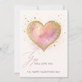 Je t'aime encore coeur Valentine carte de jour (Devant)