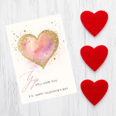 Je t'aime encore coeur Valentine carte de jour