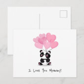 Je t'aime Fête des mères de maman | Carte postale (Devant / Derrière)