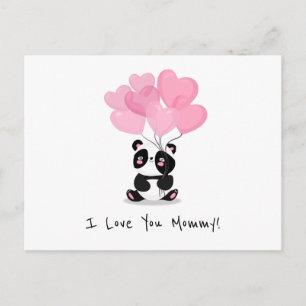 Je t'aime Fête des mères de maman Carte postale