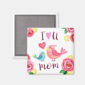 Je t'aime Fête des mères de maman | Magnet (Recto/Verso)