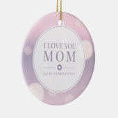 Je t'aime Fête des mères de maman | Ornement (Droite)