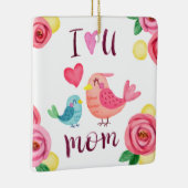 Je t'aime Fête des mères de maman | Ornement (Droite)