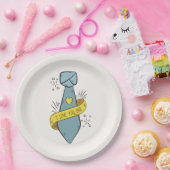 Je t'aime Fête des pères papa | Assiette en Papier (Fête)