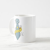 Je t'aime Fête des pères papa | Café Mug (Devant gauche)