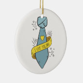 Je t'aime Fête des pères papa | Ornement (Droite)