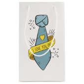 Je t'aime Fête des pères papa | Sac cadeau (Dos)