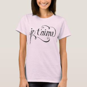"Je t'aime" Frans Gezegde Ultra-Soft T-shirt voor