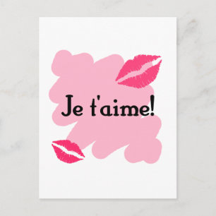 Je t'aime. - Frans Ik hou van je Briefkaart