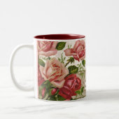 Je t'aime Grammy, tasse anglaise vintage de roses (Gauche)