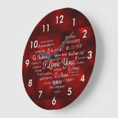 Je t'aime horloge (Angle)