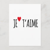 Je taime - i Love u - Carte postale - Poste (Devant)