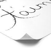 Je t'aime - " Ik hou van je in het engels - Poster (Hoek)