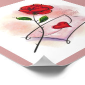 JE T'AIME ! Impression encadrée (Coin)