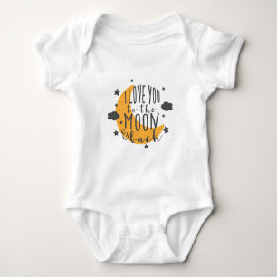 Je T'aime Jusqu'à la Lune et Retour Body pour Bébé