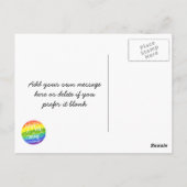 Je t'aime jusqu'à la lune et retour carte postale  (Dos)