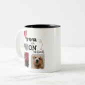 Je t'aime jusqu'à la lune Mug à café (Devant gauche)