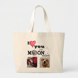 Je t'aime jusqu'à la lune Sac cabas