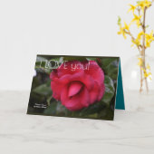 "Je t'aime" la carte de voeux (Fleur jaune)