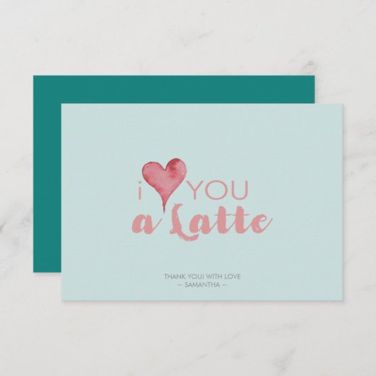 Je t'aime Le Merci de la Saint Valentin (Devant / Derrière)