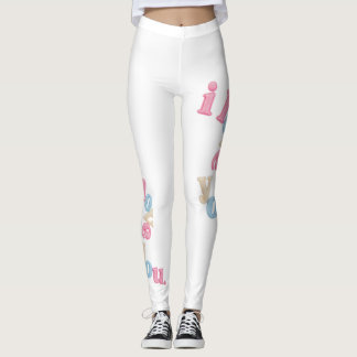 "Je t'aime" Leggings Patch Art | Impression esthét