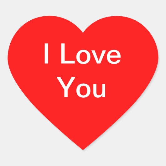Je t'aime les autocollants (Devant)