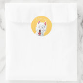 Je t'aime les autocollants westie (Sac)