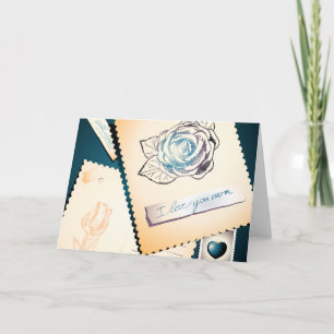 Je t'aime maman, carte