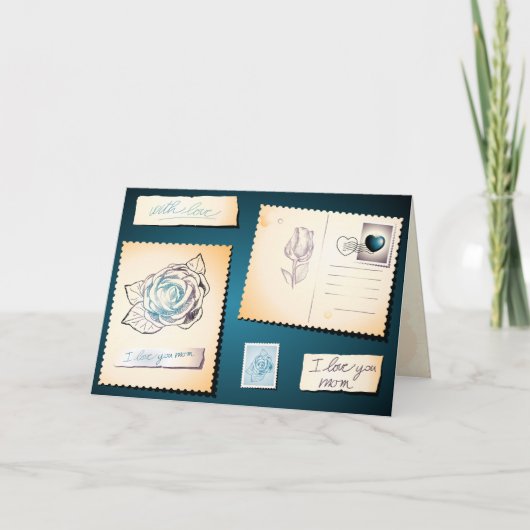 Je t'aime maman, carte (Devant)