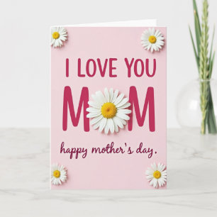Je t'aime Maman Carte de Daisy