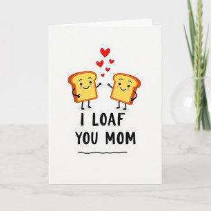 Je t'aime maman, Carte de dessin animé
