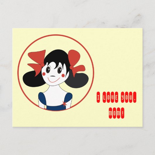 Je T'Aime, Maman ! Carte postale (Devant)