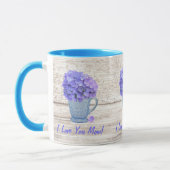 Je t'aime maman Hydrangea Mug (Gauche)