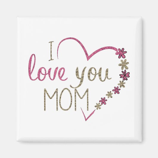 Je t'aime maman Magnet (Devant)