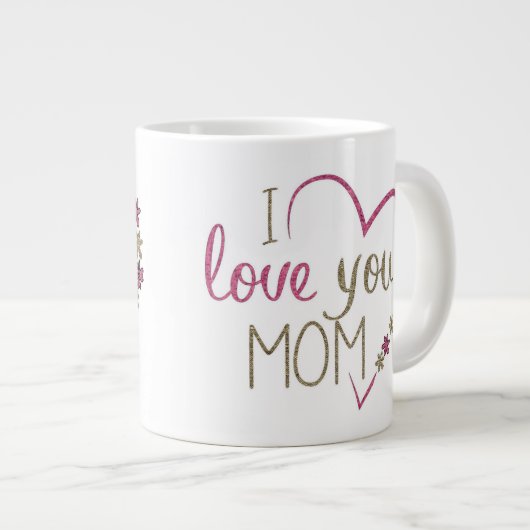 Je t'aime maman mug (Devant droit)