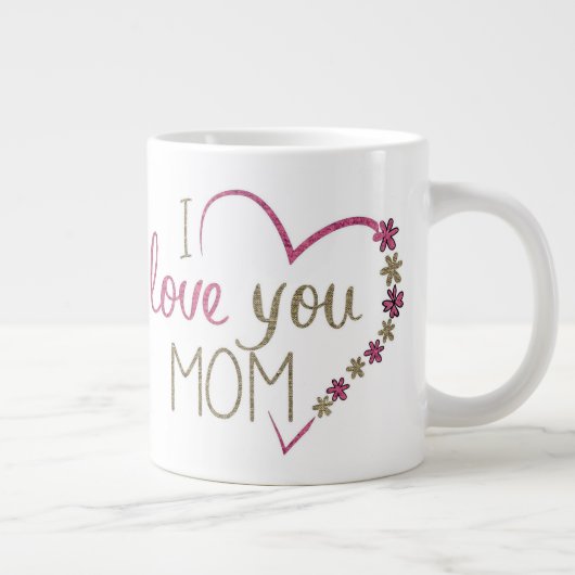 Je t'aime maman mug (Droite)