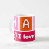 je t'aime maman Mug (Devant gauche)
