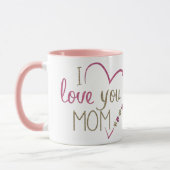Je t'aime maman Mug (Gauche)