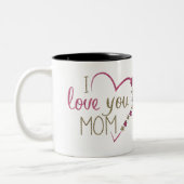 Je t'aime maman Mug (Gauche)