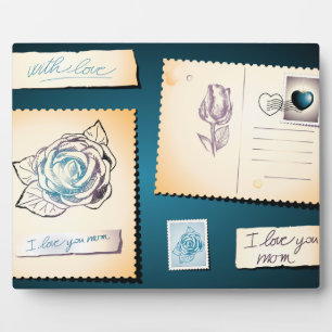 Je t'aime maman, plaque