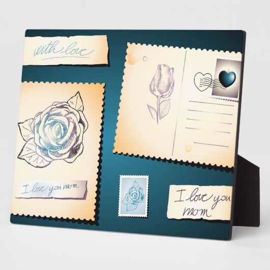 Je t'aime maman, plaque (Côté)