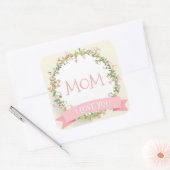 Je t'aime Maman Sticker pour la fête des mères (Enveloppe)