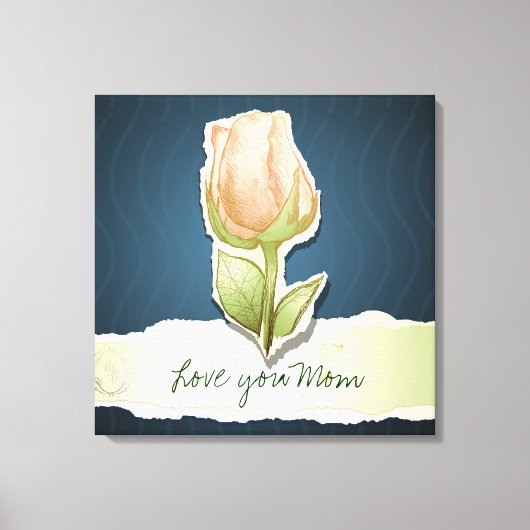 Je t'aime maman, toile (Recto)