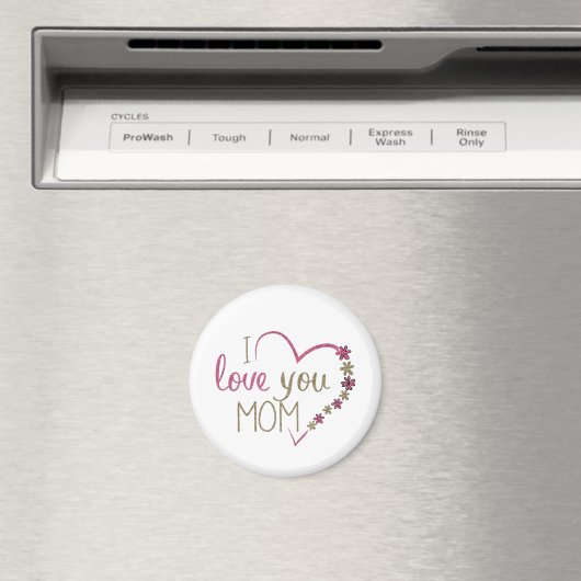 JE T'AIME MOM FLEURS MAGNETS (In Situ (Lave-vaisselle))