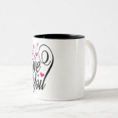 je t'aime Mug (Devant droit)