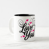 je t'aime Mug (Devant gauche)