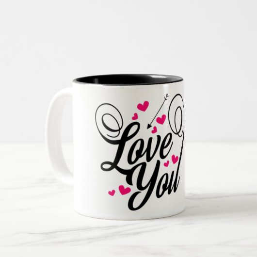 je t'aime Mug (Devant gauche)