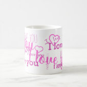 Je T'Aime 💗 Mug Blanc Violet (Centre)
