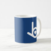 Je T'Aime, Mug Bleu (Devant droit)